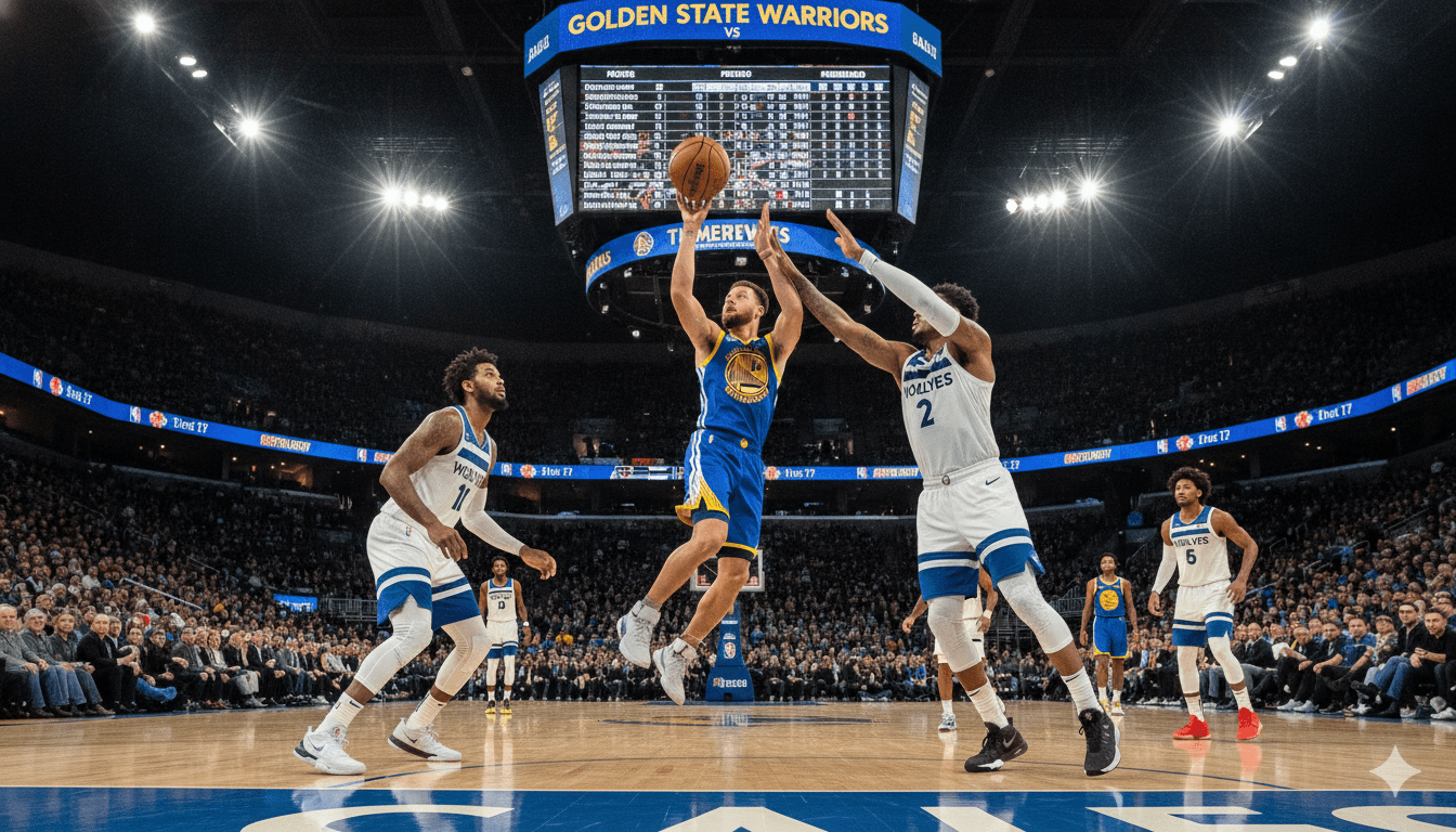 golden state warriors vs timberwolves match player stats